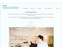 Tablet Screenshot of friseur-tausendschoen.de